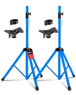 5 Core Speaker Stand 2Pcs Tripod Floor Tall Adjustable Up To 72 Inch DJ Studio Monitor Stands Pole Mount