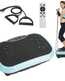 1Pc Vibration Exercise Machine With Resistant Bands For Spring Summer Fitness Remote Control Whole Body Vibration Platform Workout Equipment
