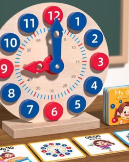 Children's Learning Teaching Aids Kindergarten Learning Clock And Time Cognitive Model Toy